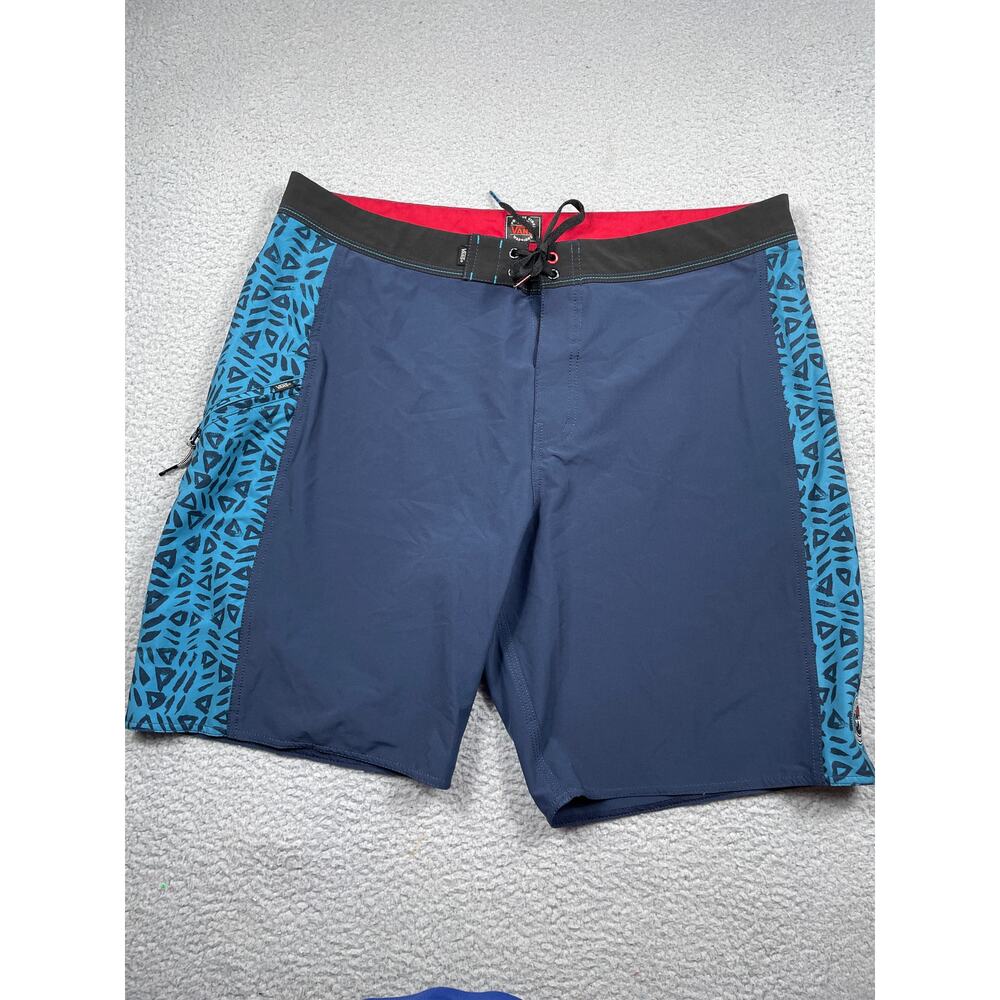 Vans Mens Size 38 Swim Board Shorts Blue